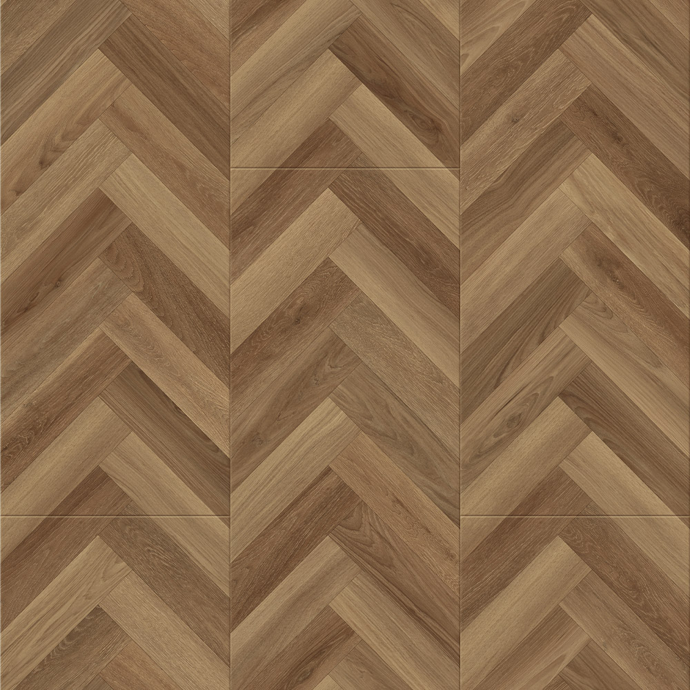 PJ7006 best budget Oak chevron pattern laminate flooring
