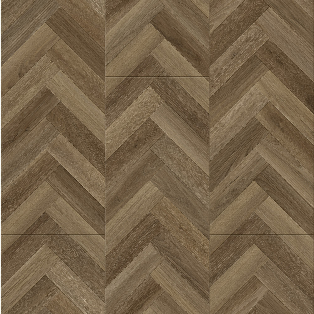 PJ7006 best budget Oak chevron pattern laminate flooring