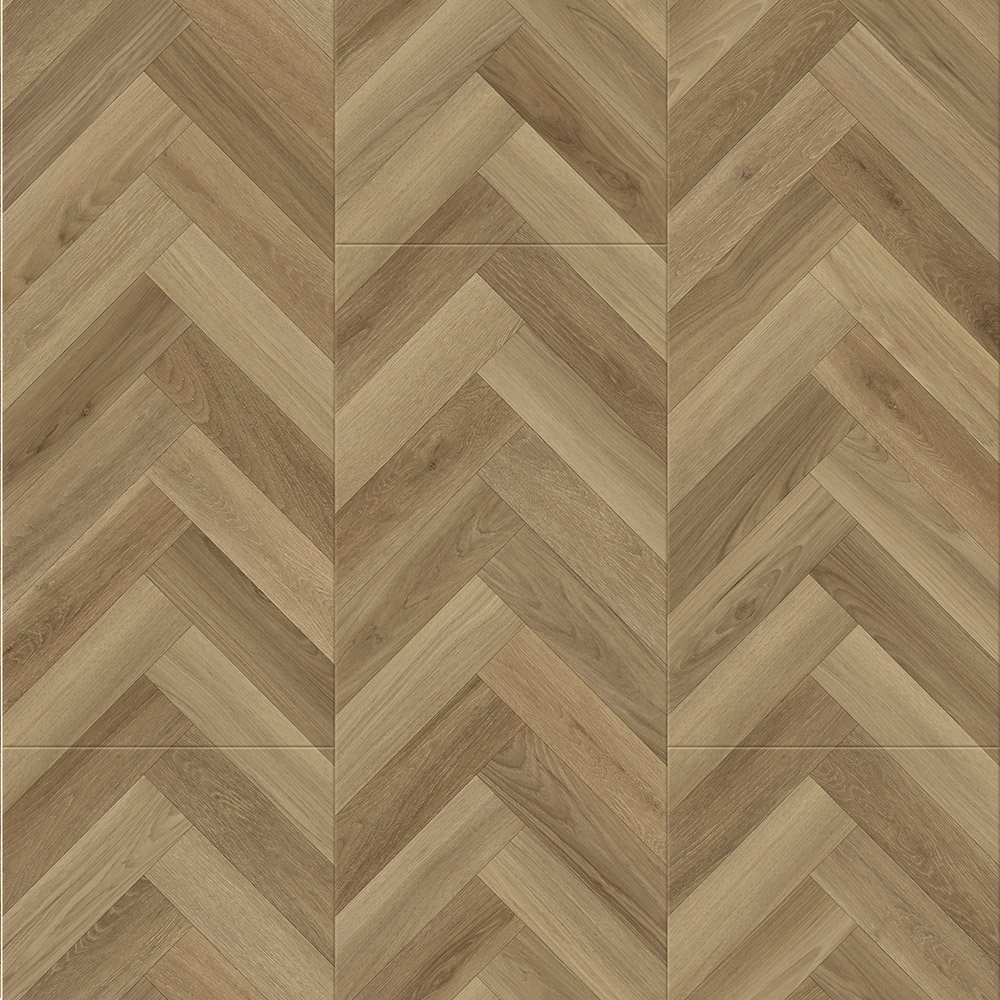 PJ7006 best budget Oak chevron pattern laminate flooring