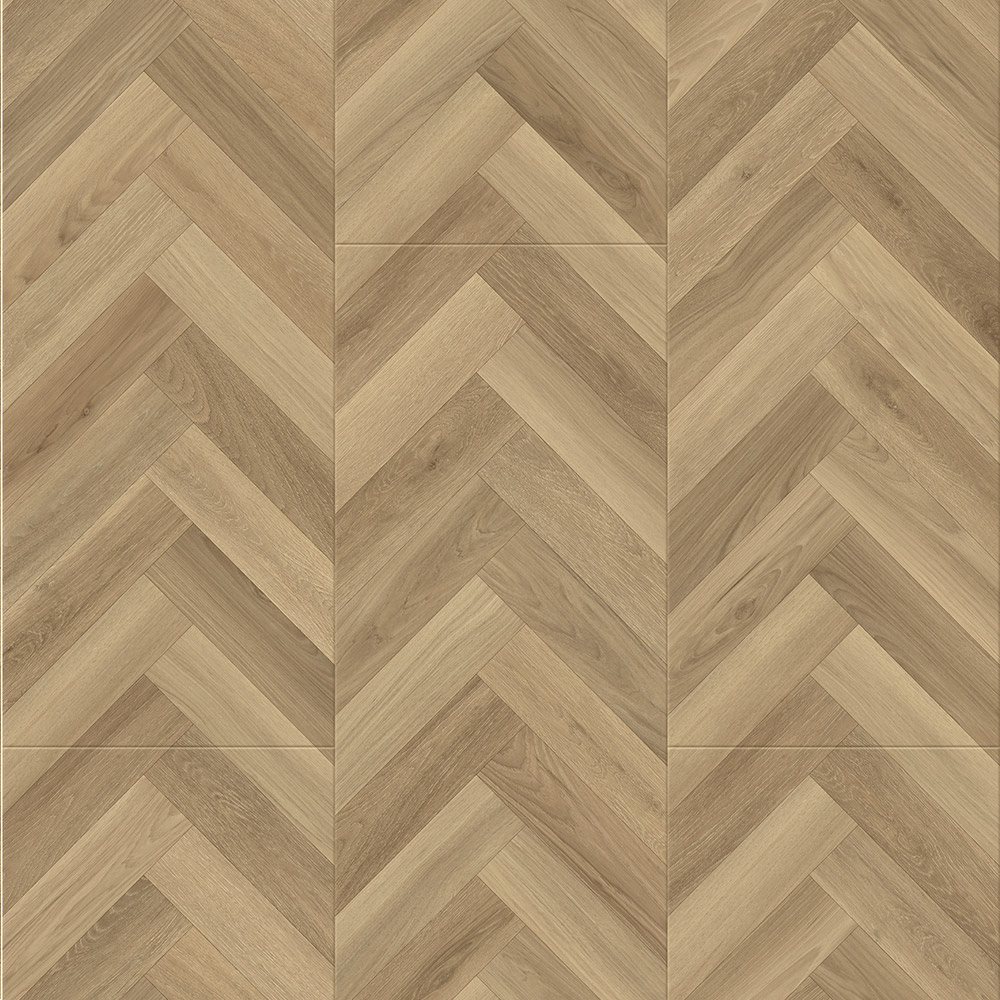 PJ7006 best budget Oak chevron pattern laminate flooring