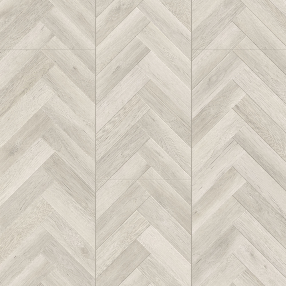 PJ7014 10mm herringbone light grey oak laminate flooring